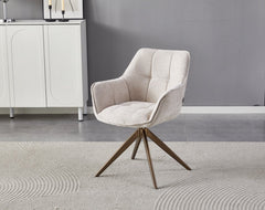 Boston Esszimmerstuhl - Beige Chenille