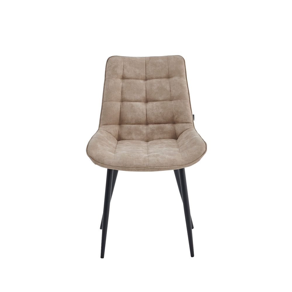Quadra Eetkamerstoel - Beige Microvezel