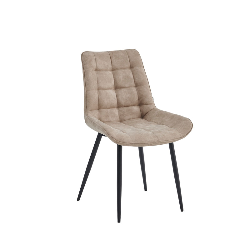 Quadra Eetkamerstoel - Beige Microvezel