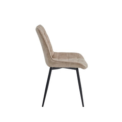 Quadra Eetkamerstoel - Beige Microvezel
