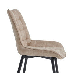 Quadra Eetkamerstoel - Beige Microvezel