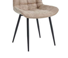 Quadra Eetkamerstoel - Beige Microvezel