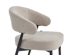 Hope Eetkamerstoel - Beige Bouclé