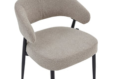 Hope Eetkamerstoel - Beige Bouclé