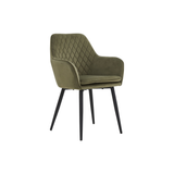 Laura Eetkamerstoel - Groen Velvet Fabb