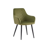 Chaise de salle à manger Beverly - Velours vert