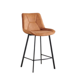 Tabourets de bar Zera - Microfibre beige