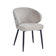 Ruby Eetkamerstoel - Taupe Chenille