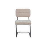 Chaise de salle à manger Kita – Beige – Tissu tissé