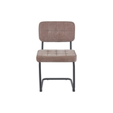 Chaise de salle à manger Kita – Taupe – Tissu tissé