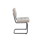 Chaise de salle à manger Kita – Beige – Tissu tissé