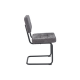 Chaise de salle à manger Kita – Gris – Tissu tissé