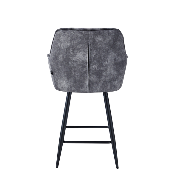 Lavin Bar Stools - Anthracite Adore Velvet