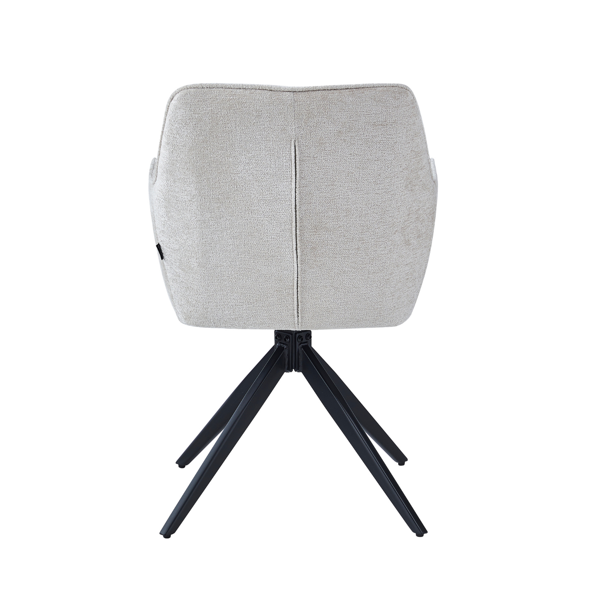 New Yade Dining Chair - Beige Chenille - 180° Swivel