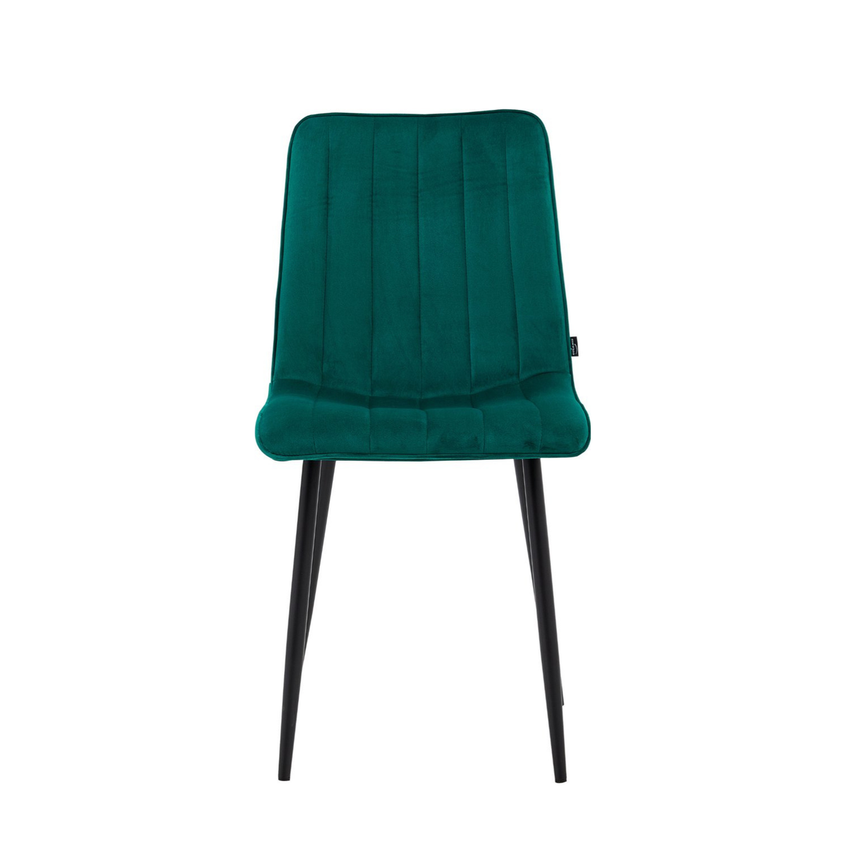 Chaise de salle à manger Eline - Velours vert