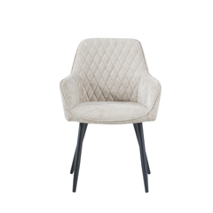 Beverly Eetkamerstoel - Taupe Chenille