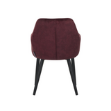Chaise de salle à manger Jay – Bordeaux – Velours