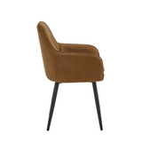 Melissa Dining Chair – Cognac – Microfiber
