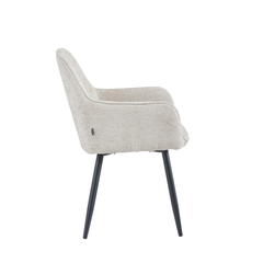 Beverly Eetkamerstoel - Taupe Chenille