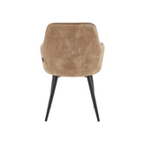 Chaise de salle à manger Melissa – Taupe – Velours Adoré