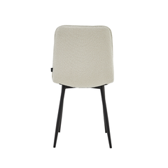 Chaise de Salle à Manger Ela - Blanc - Bouclé