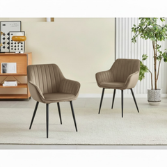 Luna Eetkamerstoel - Bruin Velvet