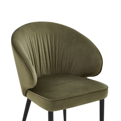 Chaise de salle à manger Ruby - Velours vert