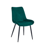 Adama Dining Chair - Green Velvet