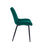 Adama Dining Chair - Green Velvet