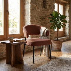 Hope Eetkamerstoel - Bordeaux Bouclé