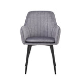 Lavinia Dining Chair - Grey Adore Velvet
