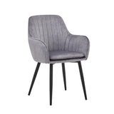 Lavinia Dining Chair - Grey Adore Velvet