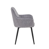 Lavinia Dining Chair - Grey Adore Velvet