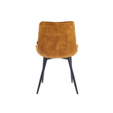Lesedi Dining Chair - Ochre Yellow Velvet