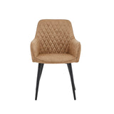 Beverly Eetkamerstoel - Beige - Microfiber