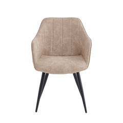 Verto Eetkamerstoel - Beige Microfiber