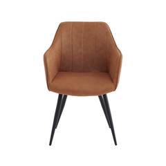 Verto Eetkamerstoel - Cognac Microfiber