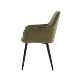 Veli Esszimmerstuhl - Schwarzer Samt