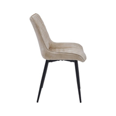Adama Eetkamerstoel - Beige Adore Velvet
