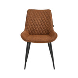 Adama Eetkamerstoel - Cognac Microfiber