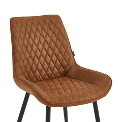 Adama Sedia Da Pranzo - Microfibra Cognac