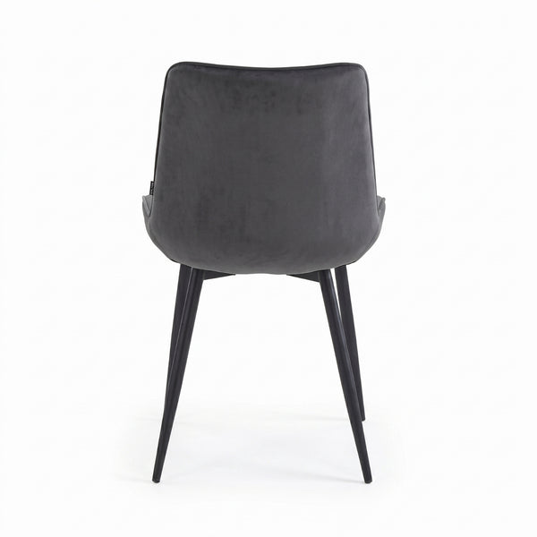 Chaise de salle à manger Adama - Microfibre Anthracite