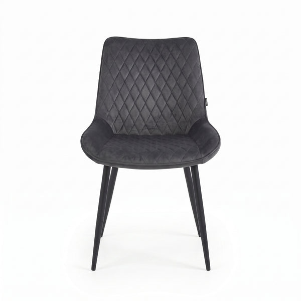 Chaise de salle à manger Adama - Microfibre Anthracite