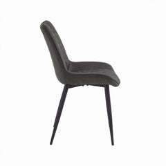 Adama Eetkamerstoel - Antraciet Microfiber