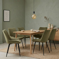 Adama Dining Chair - Green Velvet