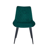 Adama Eetkamerstoel - Groen Velvet