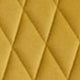Chaise de salle à manger Adama - Velours jaune ocre