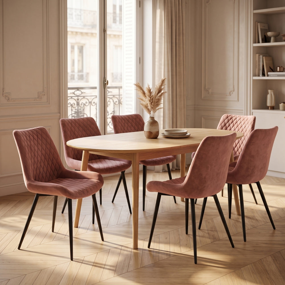 Adama Sedia Da Pranzo - Velluto Rosa