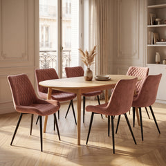 Adama Sedia Da Pranzo - Velluto Rosa