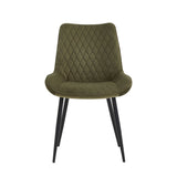 Adama Eetkamerstoel - Groen Velvet Fabb